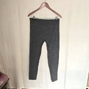 Time and Tru Heather Grey Fleece Lined Leggings Size Extra Large